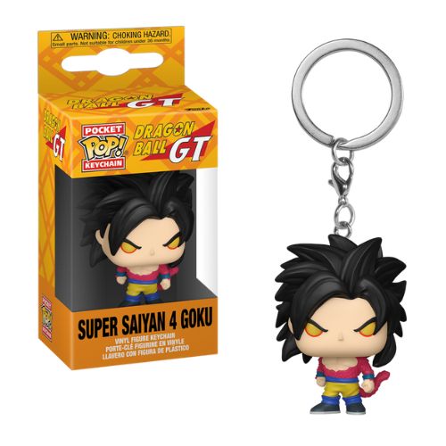 FUNKO POP! Dragon Ball – Super Sayan 4 (Goku) Portachiavi 5cm  In box…x12